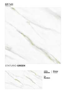 Carrelage en porcelaine brillant raffiné 600x600mm 60x60cm 24x24, surface céramique polie, revêtement de sol haut de gamme, carrelage moderne pour intérieur - Product Image 5