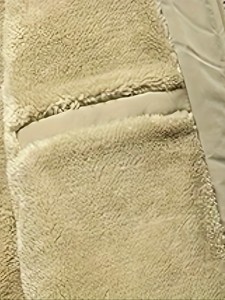 Veste en polaire noire pour homme, à capuche, fermeture éclair, coupe-vent, décontractée, vêtement d'extérieur d'hiver, coupe régulière, doublure en sherpa, réversible - Product Image 2
