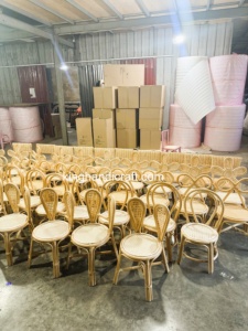 Silla Infantil Moderna de Ratán Natural para Alquiler, Decoración de Eventos de Hotel y Fiestas de Cumpleaños, Muebles Hechos a Mano, Proveedor OEM ODM - Product Image 5