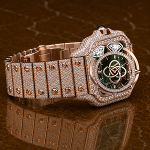 Reloj de Pulsera de Lujo con Moissanita para Hombre, con Incrustaciones de Piedras, de Acero Inoxidable, con Diamantes - Product Image 2