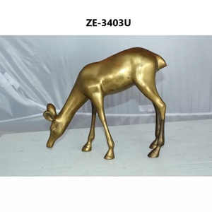 Escultura de Animales Moderna Hecha a Mano en Acero Inoxidable para Decoración de Mesa, Decoración de Lujo para el Hogar con Diseño de Ciervo para Navidad - Product Image 2