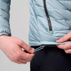 100% Nylon Puffer <b>Jacket</b> with Stand Collar Patchwork Design <b>Waterproof</b> & Windproof - Product Image 6