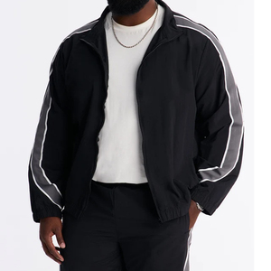 2027 Custom High Quality Winter Printed Solid Lightweight Nylon Streetwear Tracksuit Two Piece Jogging <b>Windbreaker</b> Sets Men - Product Image 2