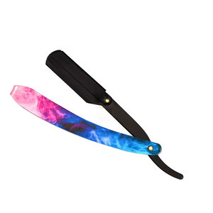มีดโกนเหล็กกล้าไร้สนิมพับได้สีดำสำหรับช่างตัดผม - Product Image 4