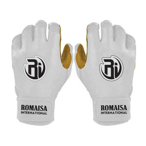 Custom Logos <b>Baseball</b> Batting <b>Gloves</b> Unisex Adult Size Lightweight Hook And Loop Closure Leather Guantes Bateo De Beisbol - Product Image 3