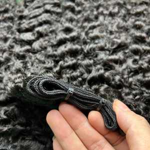 Extensiones de cabello humano virgen crudo vietnamita de alta calidad, paquetes rizados birmanos alineados con cutícula - Product Image 1