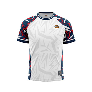 เสื้อเจอร์ซีย์กีฬาผู้ชาย MAD4MATCH สีเหลืองกรมท่า ลายเรขาคณิต แขนสั้น คอกลม ระบายเหงื่อได้ดี ผลิตจากโพลีเอสเตอร์ ทรงหลวม สั่งทำได้ - Product Image 3