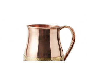 Carafe en cuivre martelé sur mesure de grande capacité, durable, avec poignée, style classique - Product Image 6