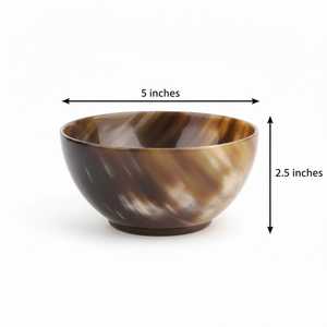 Handmade Polished Round Natural Horn <b>Decorative</b> <b>Plate</b> Set Modern Design Eco-Friendly Durable 4-Piece Set - Product Image 3