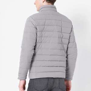 OEM Factory High Quality Custom Logo Fashion Men Hooded Heated Silk Lining Winter Quilted <b>Puffer</b> <b>Jacket</b> Plus Size - Product Image 2