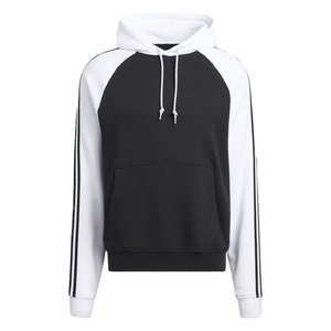 Sweat-shirt à capuche rayé bicolore de haute qualité pour homme, manches raglan personnalisées, en molleton de coton, style streetwear, coupe oversize - Product Image 5