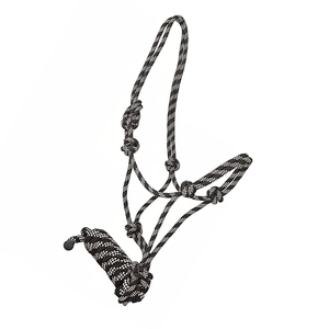 Corde de trelage pour cheval en coton tressé de qualité supérieure avec mousqueton robuste, corde de licou durable pour l'équitation, l'entraînement, le toilettage et l'écurie - Product Image 4