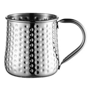 The Metal Wave Striped Pattern Modern Design Barware Natural Copper Beer <b>Mug</b> Brass Handle Matt Finished Gift <b>Box</b> for Parties - Product Image 5