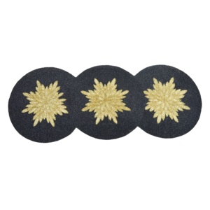 Stylish <b>Table</b> <b>Mats</b> With Beads Design Pads for Home Decoration Tableware Dinning <b>Table</b> Party and Wedding Design Placemats - Product Image 3