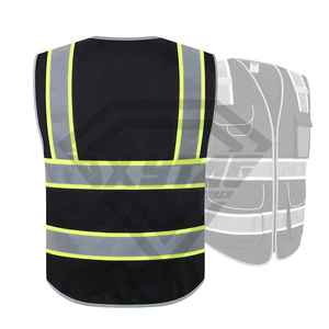 Chaleco de Seguridad Reflectante Rojo de Alta Visibilidad con Bolsillos, Logotipo Personalizado, Malla de Secado Rápido, Tallas Grandes, Unisex, Ropa de Trabajo, Servicio OEM, Venta al Por Mayor - Product Image 3