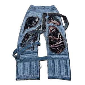Jeans décontractés pour hommes de qualité supérieure, sur mesure, OEM, pour toutes les saisons - Product Image 1