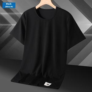Camiseta Casual de Verano para Hombre, Versátil, 150g, 100% Algodón, Corte Regular, Cuello Redondo, Secado Rápido, Transpirable, Anti-UV, con Letras - Product Image 2