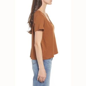 T-shirt court pour femme à prix de gros, nouvelle collection respirante, vente chaude, faible MOQ, à bas prix - Product Image 2