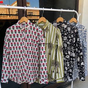 Hand Block Printed Shirt Stylish Shirts for Women Indian Hand Block Printed Soft Cotton Fabric Shirt on Sale at Best Price - Product Image 2