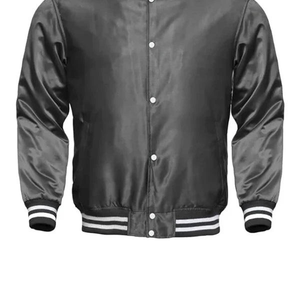 Veste en satin de haute qualité pour homme, style universitaire confortable, col montant, nouvelle collection, décontractée, pour la saison hivernale - Product Image 2