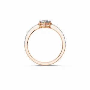 Anillo de Diamantes Cultivados en Laboratorio de Arwen's Royal, en Oro Rosa de 18K con 26 Diamantes, Certificado IGI y Claridad VVS, para Mujer - Product Image 3
