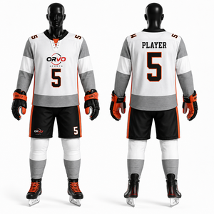 Uniformes de hockey sur glace sublimés sur mesure, maillots de hockey en gros, vêtements de sport d'équipe, fabricant de vêtements d'équipe de hockey personnalisés OEM - Product Image 1