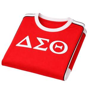 Camiseta Roja Premium Delta Sigma Theta para Mujer, Ajuste Cómodo, Ropa de Alta Calidad para Hermandades Griegas, Uso Casual - Product Image 6