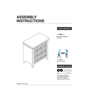 Comodino in Legno Massello Stile Transizionale, Colore Grigio, con 3 Cassetti e Maniglie, Arredamento Camera da Letto - Product Image 6