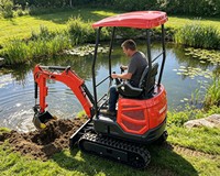1,8 Ton Mini Graafmachine China Groothandel Compacte Nieuwe Mini Graafmachines 1,6 Ton Te Koop