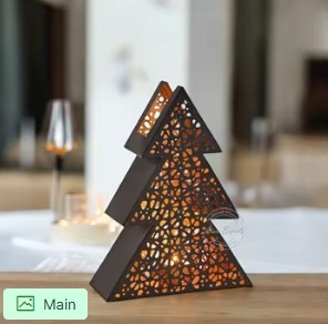 Modern Mesh <b>Lantern</b> Candle Holder Metal <b>Tealight</b> Stand Decorative Home Centerpiece Accent Design Piece - Product Image 4
