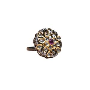 Leaders dans la fourniture de bagues de fiançailles de mariage de qualité supérieure en argent sterling 925 oxydé bagues en pierre de moissanite pour femmes - Product Image 1