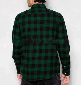 Veste Chemise de Sport pour Homme de Haute Qualité, Coupe-Vent Classique Légère en Flanelle à Carreaux, Grande Taille, 100% Coton - Product Image 2