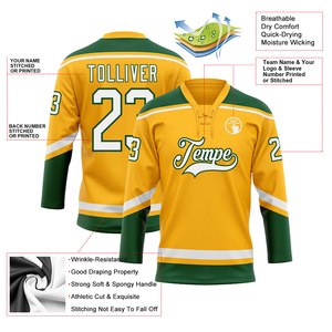 Camiseta de Hockey sobre Hielo Personalizada para Equipos, Sublimada, Transpirable, con Cuello en V, Manga Tres Cuartos, Unisex para Adultos, en Negro, Rosa y Verde Azulado - Product Image 3