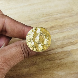 New Arrival Full Moon <b>Rings</b> Celestial Brass <b>Ring</b> For Women 18k Gold Plated <b>Chunky</b> Textured Jewelry Wholesale/OEM/ODM - Product Image 2