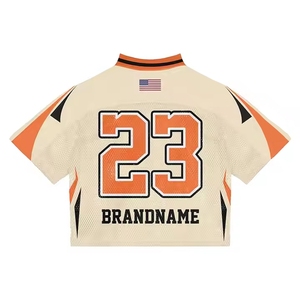 Nueva Camiseta de Fútbol Americano 2026, Corte Regular, Tela Transpirable de Alta Calidad, Nombre y Número Personalizables, Cuello en V, Unisex, para Equipos Deportivos - Product Image 2