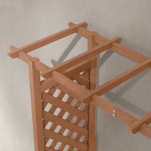 70.75 \ "alto legno esterno fioriera cancello a traliccio tetto letto giardino rampicante pianta fiori pendenti filtro di drenaggio - Product Image 3