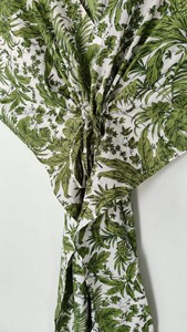 Elegant Luxury Style Summer Dress Hand Block Print Cotton Print Kaftan Plus Size Lightweight Printed Summer Cover-<b>Up</b> Dress - Product Image 3