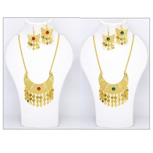 Alta calidad de lujo 24K 18K Color oro árabe Dubai chapado en oro conjuntos de joyas de lujo Dubai conjuntos de joyas de joyería para mujeres - Product Image 2