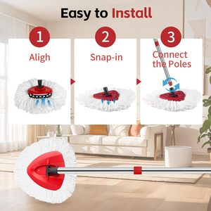 Serpillère Commerciale en Coton Robuste pour Nettoyage Humide, Manche Long, Réutilisable, Industrielle, pour Usage Professionnel, Vente en Gros - Product Image 5