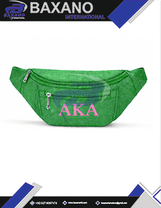 Riñonera AKA Sorority Alpha |   Kapa |   Bolso Bandolera Unisex Impermeable con Cierre de Cremallera y Patrón de Letras Alfabéticas - Product Image 5