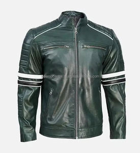 Chaqueta de cuero genuino de invierno de alta calidad para hombres Trending Cómodo Transpirable OEM Precio al por mayor chaqueta para hombres - Product Image 1