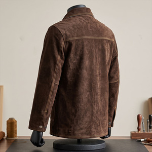 Veste de soudeur en cuir de vachette réfléchissant de haute qualité, résistante, pour travaux lourds, vêtements de sécurité industrielle pour la chaleur - Product Image 3