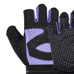 Innovative Half Finger Neoprene Fitness Gloves-Durable Ergonomic Shape Adjustable Wrist <b>Strap</b> Comfortable Hand Palm Protection - Product Image 3