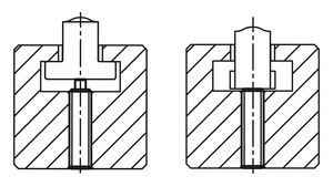 K1381 Plongeur à ressort standard, force de ressort D=M08 L=22, acier inoxydable, plat, compatible : PIN POM - Product Image 5
