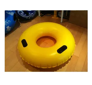 Parque aquático Único Assento Heavy Duty Swim Tubo Tubo Flutuante com Alças Personalizado Logotipo Personalizado Impresso No Interior Do Rio Rio Preguiçoso <5