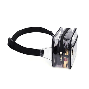 <b>Top</b> Trending Custom Clear <b>PVC</b> Waist Bags Unisex Zipper Closure Transparent Fanny Pack for Daily Use - Product Image 2