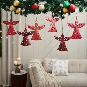 Adorno Navideño de Metal con Forma de Estrella, Decoración Tradicional Artesanal con Campanas - Product Image 6