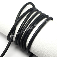 Cordon en cuir cousu directement de l'usine 3mm 4mm 5mm, corde tressée en daim, couleur et taille personnalisées pour fournitures de bijoux Reliance Leather