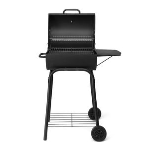 Lussuoso Tavolino Laterale con Ruote per Barbecue da Esterno, Griglia a Carbone per Avventure all'Aperto, Patio, Giardino e Picnic - Product Image 3