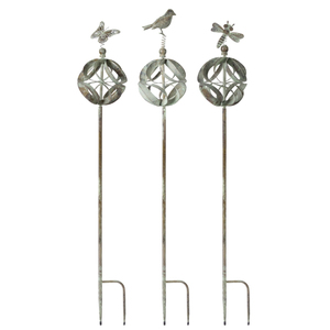 Piquet de jardin en fer forgé en forme d'oiseau, ornement extérieur résistant aux intempéries pour pelouse et jardin, piquet de jardin rustique - Product Image 6